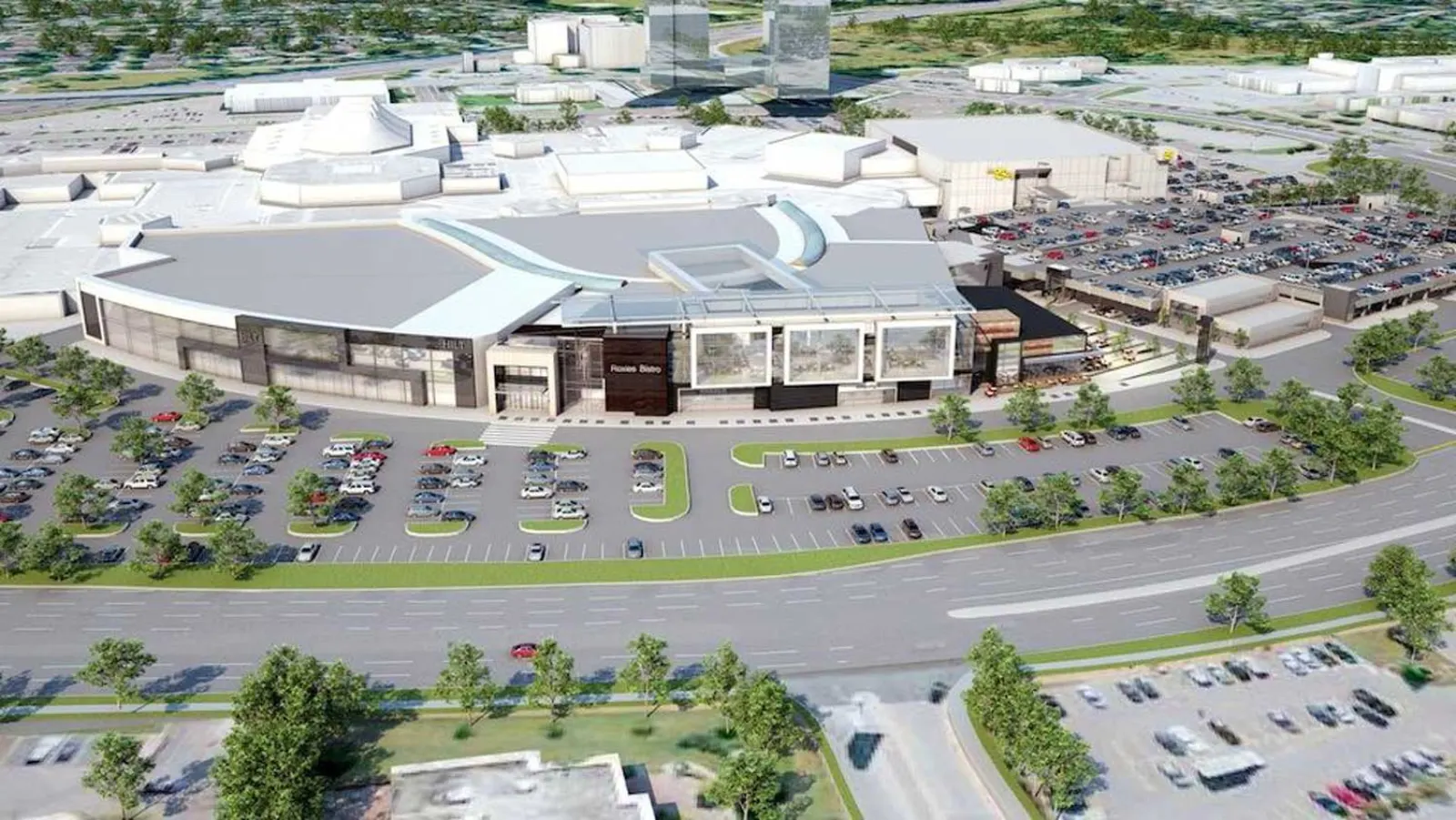 Exterior view of Sherway Gardens in Toronto